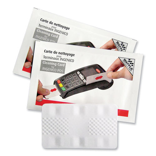 Magnetic Card Reader Cleaning Cards | 2.1 x 3.35 | 40/Carton