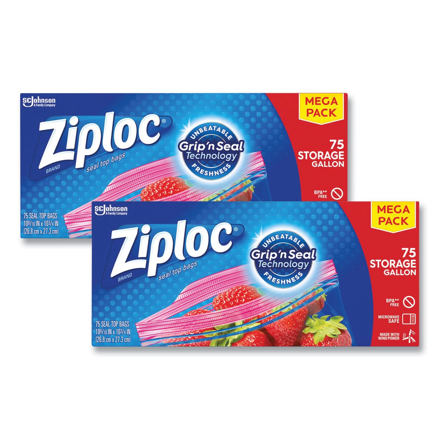 Ziploc 2-Gallon Seal-Top Freezer Bags (30 ct.)