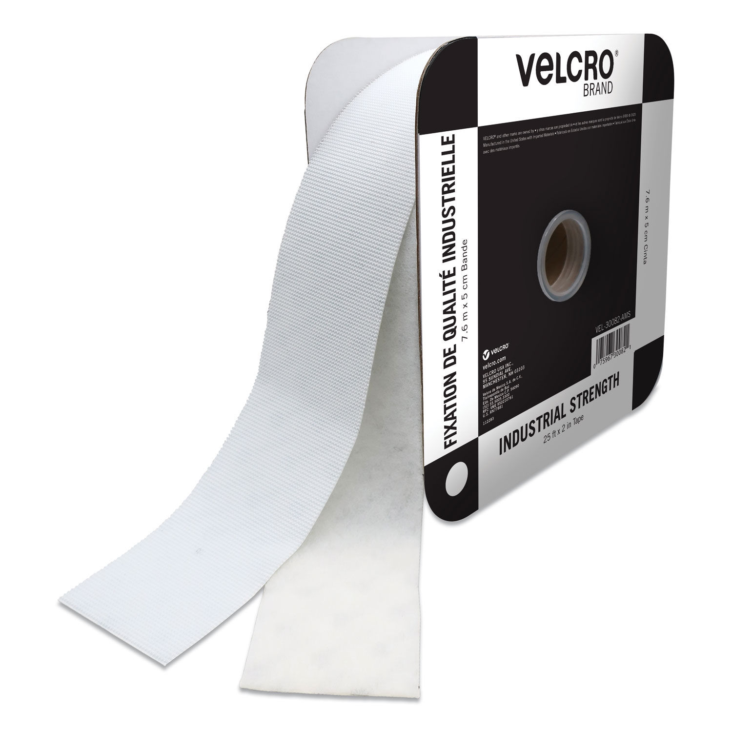 VELCRO Brand Industrial Strength 4ft x 2in Roll, Black