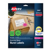 AVE5995 - High-Visibility ID Labels, Laser Printers, 2.25" dia, Assorted, 12/Sheet, 15 Sheets/Pack