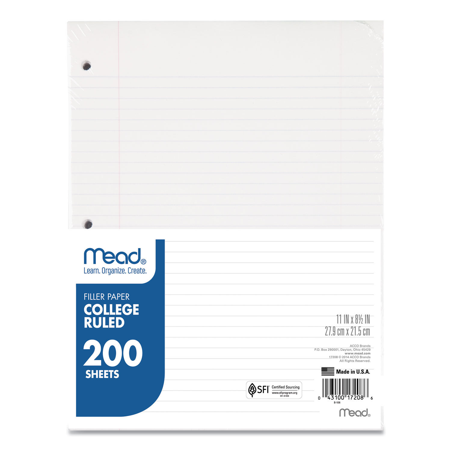 Office Depot Brand Ruled Filler Paper 8 12 x 11 College Ruled