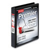 CRD10301 - Premier Easy Open ClearVue Locking Slant-D Ring Binder, 3 Rings, 1" Capacity, 11 x 8.5, Black