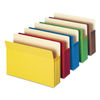 SMD73892 - Colored File Pockets, 3.5" Expansion, Letter Size, Assorted Colors, 5/Pack