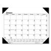 HOD0124 - Recycled One-Color Dated Monthly Desk Pad Calendar, 18.5 x 13, White Sheets, Black Binding/Corners,12-Month (Jan-Dec): 2024