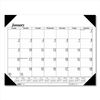 HOD124 - Recycled One-Color Refillable Monthly Desk Pad Calendar, 22 x 17, White Sheets, Black Binding/Corners,12-Month(Jan-Dec): 2024