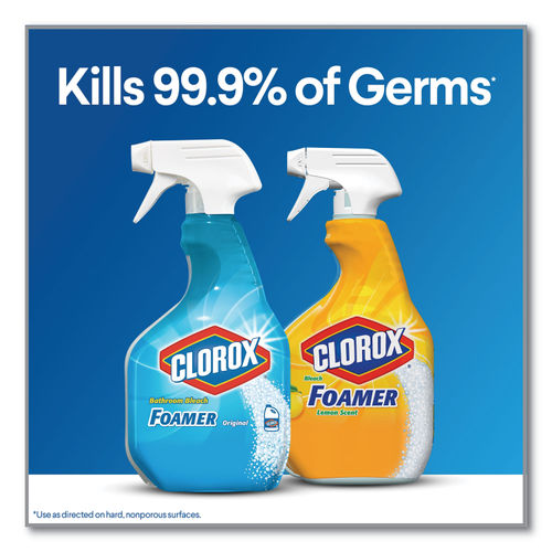 Clorox Bathroom Foamer with Bleach, Spray Bottle, Original, 30 oz