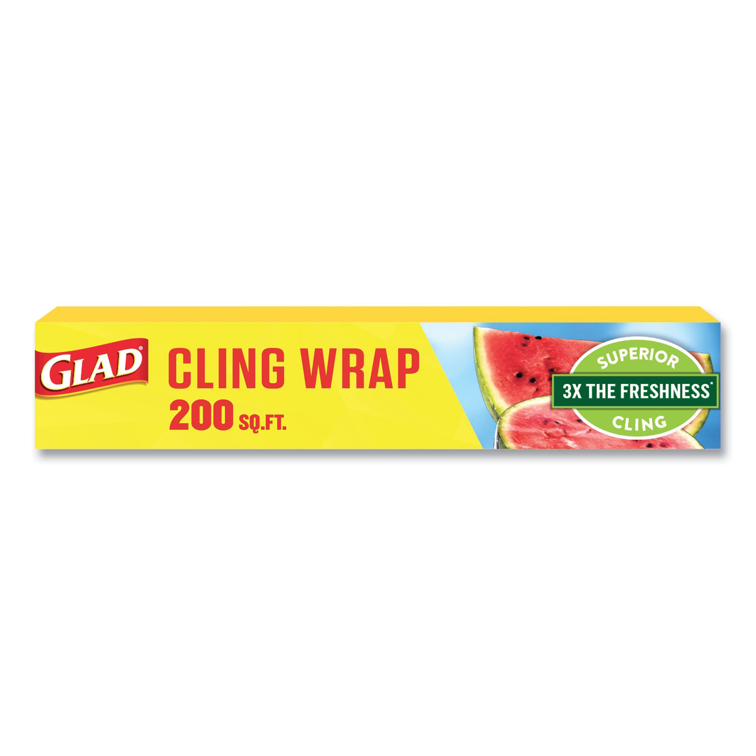 Glad - ClingWrap Plastic Wrap - 200 sq ft Roll Dual Pack