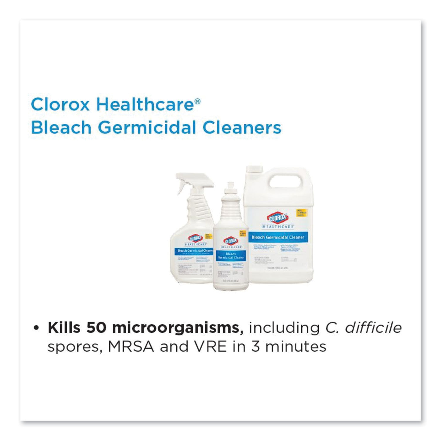 Bleach Germicidal Cleaner by Clorox® Healthcare® CLO68970