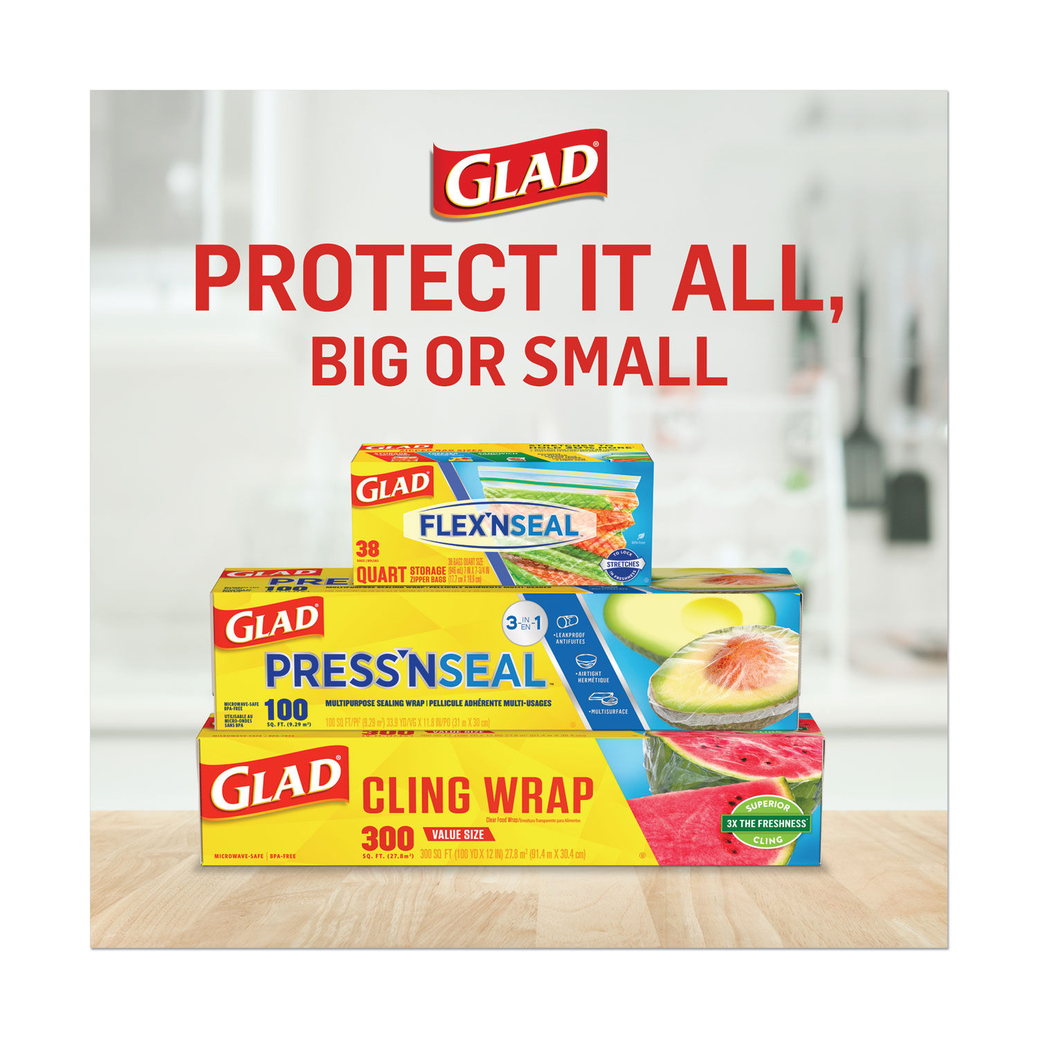 Glad Cling Wrap - 300 Sq Ft : Target