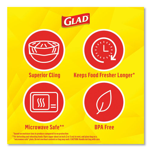 Glad Press'n Seal Plastic Food Wrap - 100 Square Foot Roll ( 3 count )