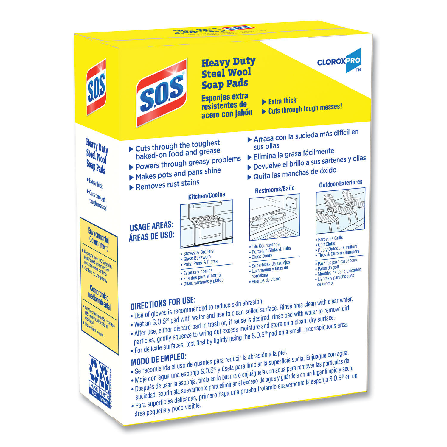 Steel Wool Soap Pads by S.O.S.® CLO88320CT