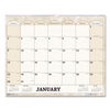 HOD319 - Recycled Monthly Horizontal Wall Calendar, Marble Stone Artwork, 14.88 x 12, White/Sand Sheets, 12-Month (Jan to Dec): 2024