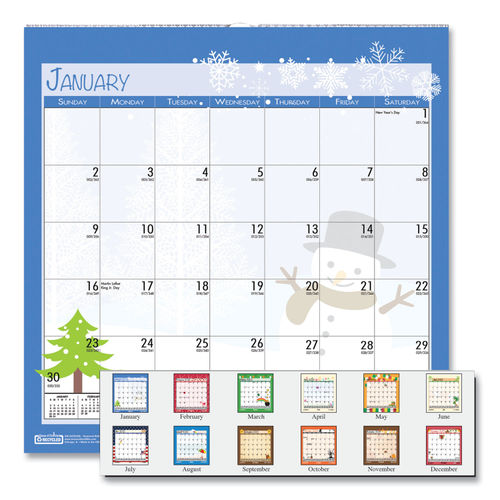 Recycled Seasonal Wall Calendar By House Of Doolittle™ Hod338 | Ontimesupplies.com