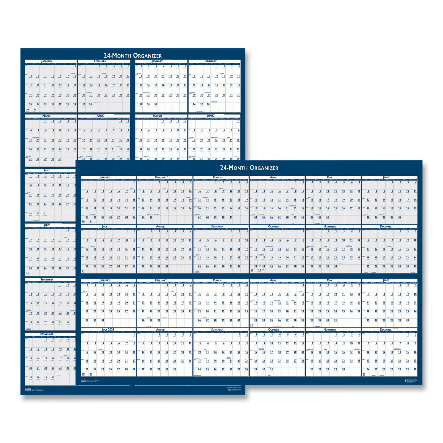 Reversible Erasable Two Year Wall Calendar By House Of Doolittle   706808.JPG