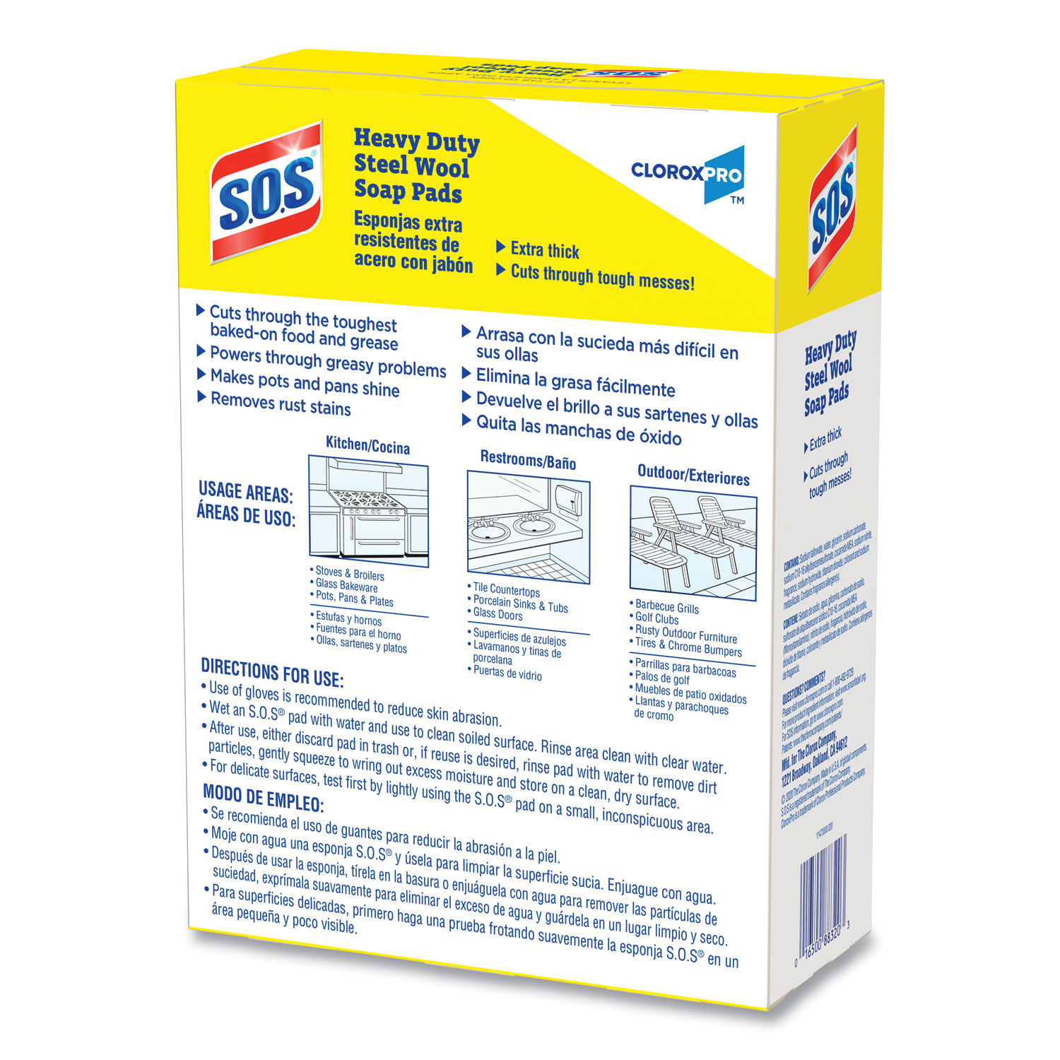 Steel Wool Soap Pads by S.O.S.® CLO88320CT