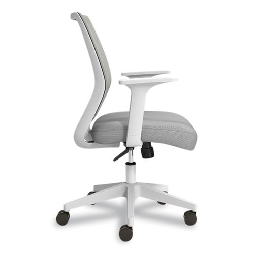 Union & Scale Essentials Ergonomic Fabric Swivel Task Chair, Black (UN56947) | Quill