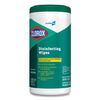 CLO15949EA - Disinfecting Wipes, 1-Ply, 7 x 8, Fresh Scent, White, 75/Canister