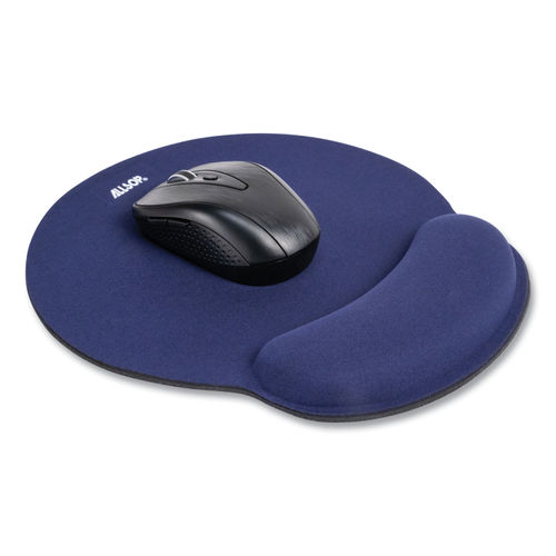 Allsop Memory Foam Mouse Pad with Wrist Rest, Black