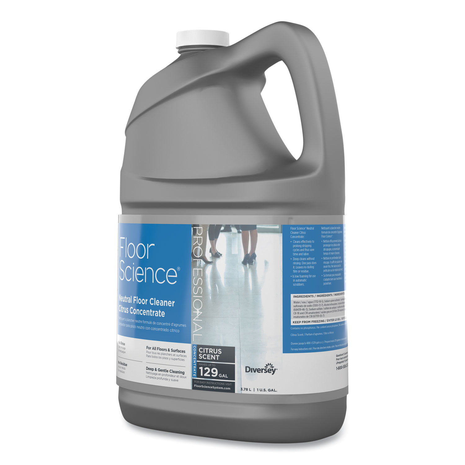 Floor Science Neutral Floor Cleaner Concentrate by Diversey™ DVOCBD540441EA