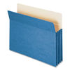 SMD73225 - Colored File Pockets, 3.5" Expansion, Letter Size, Blue