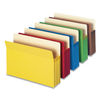 SMD74892 - Colored File Pockets, 3.5" Expansion, Legal Size, Assorted Colors, 5/Pack