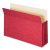 SMD74231 - Colored File Pockets, 3.5" Expansion, Legal Size, Red