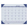 HOD124640 - EcoTones Recycled Monthly Desk Pad Calendar, 18.5 x 13, Ocean Blue Sheets/Corners, Black Binding, 12-Month (Jan to Dec): 2024