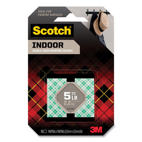 Precut Foam Mounting 1 Squares By Scotch Mmm111ssq16 Ontimesupplies Com