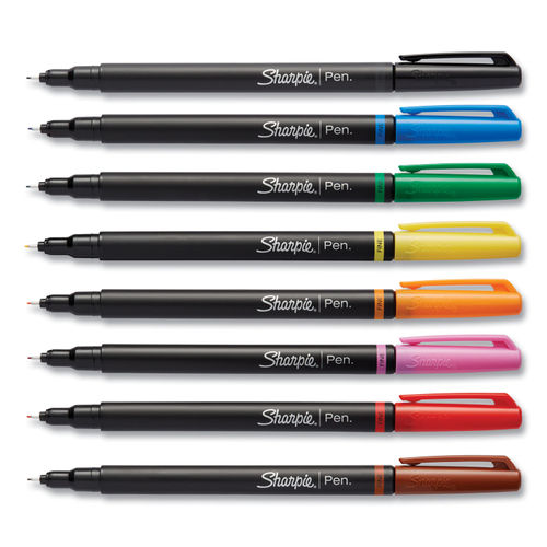 SHARPIE Art Pens, Fine Point, Colors may vary, Hard Case, 8 Pack (1982056)