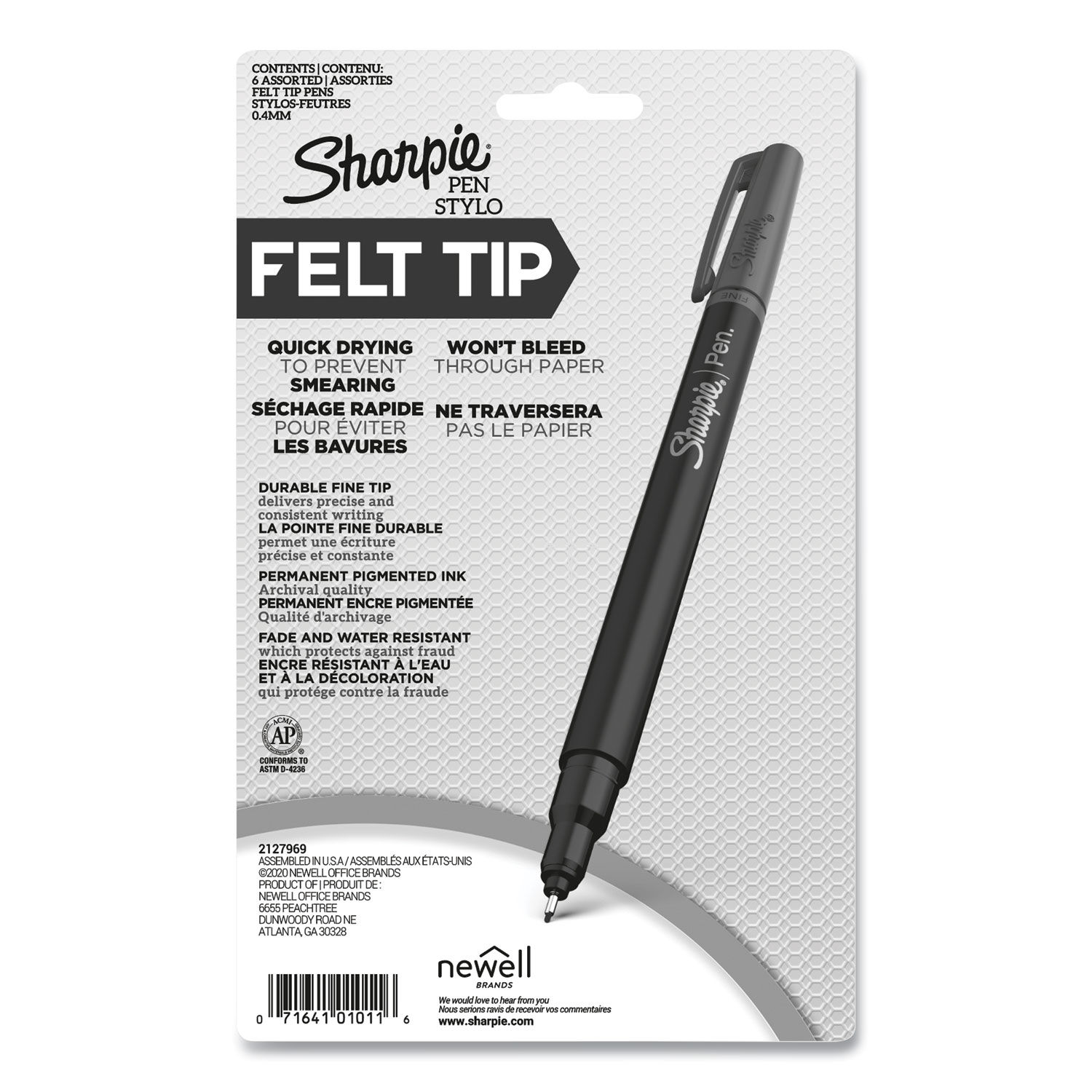 Sharpie Pen Fine Point 0.4 mm Black Barrel Red Ink - Office Depot