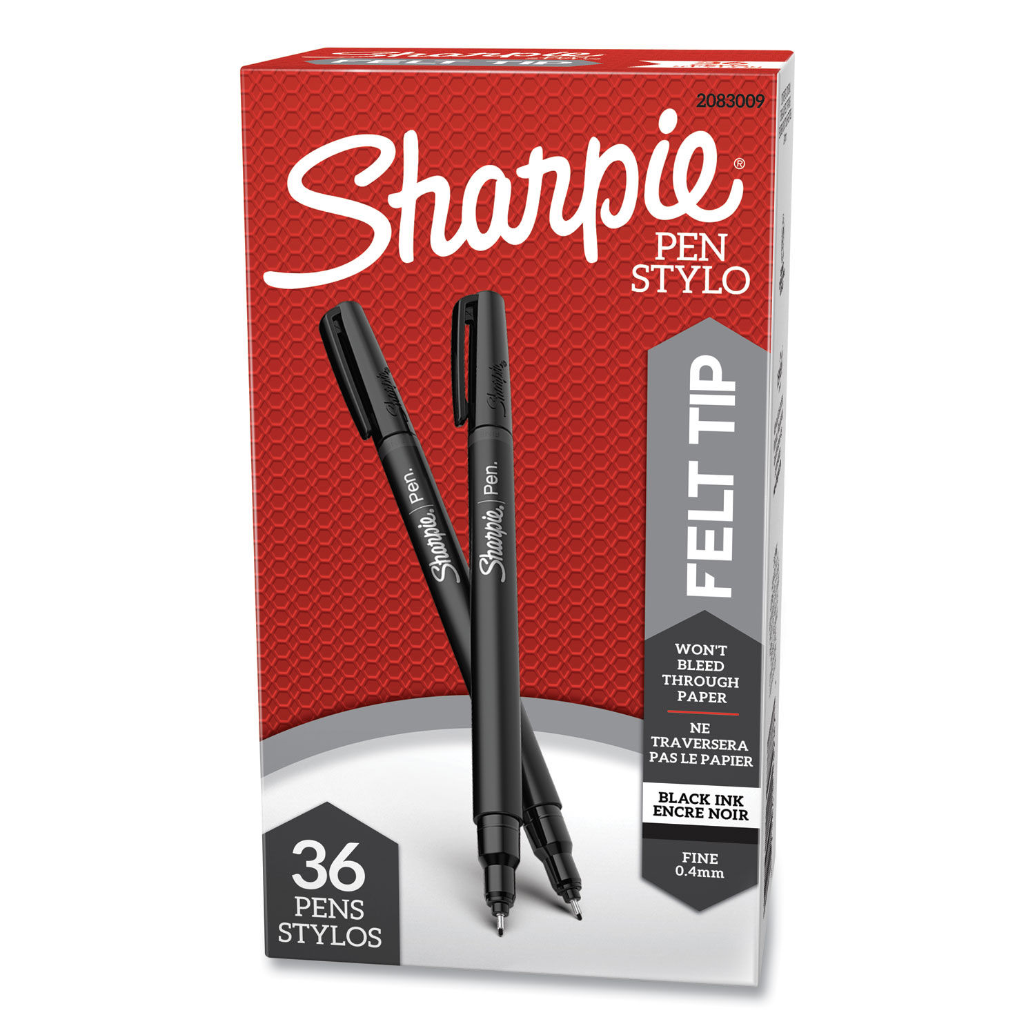 Sharpie® Water-Resistant Ink Porous Point Pen, Stick, Fine 0.4 mm, Assorted  Ink and Barrel Colors, Dozen