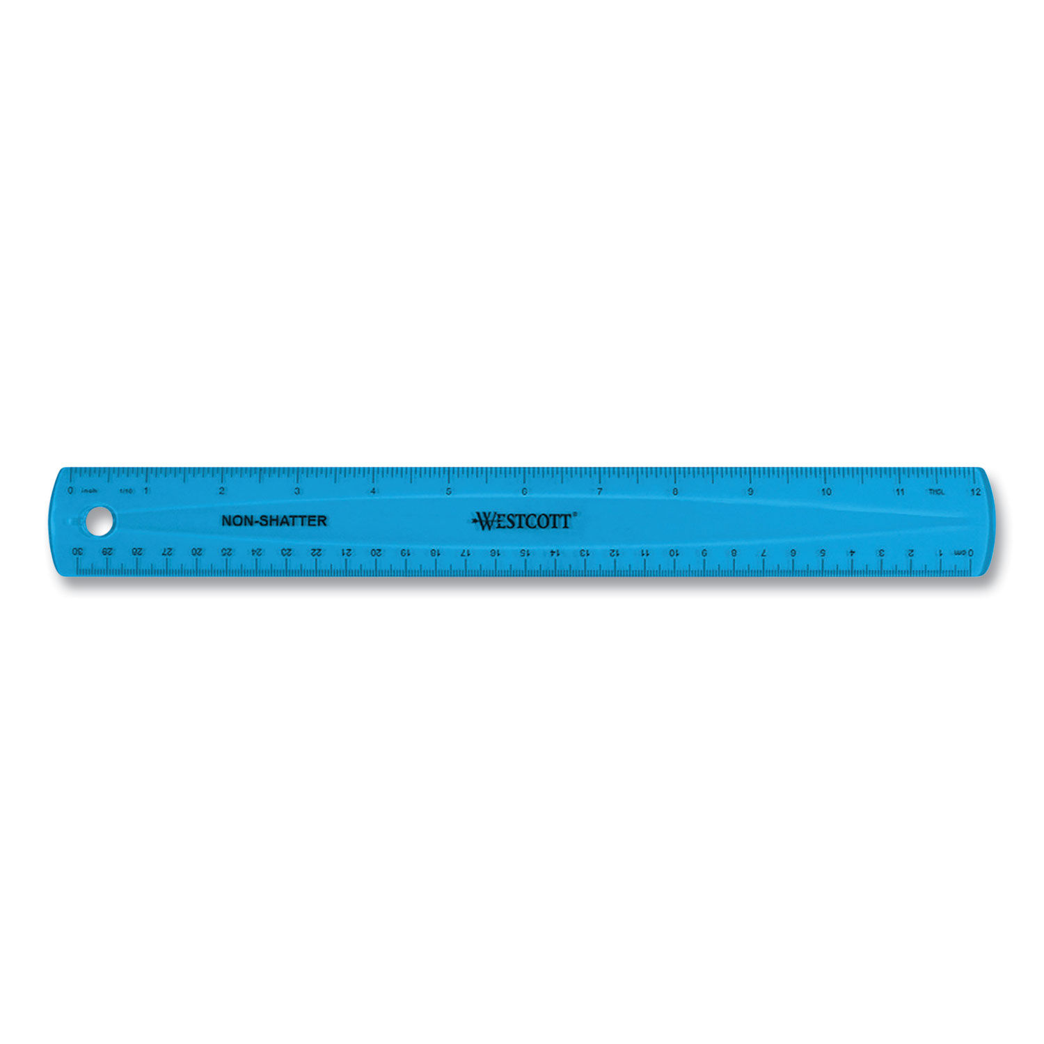 Ruler 30cm 12 Strong Clear Shatter Resistant Plastic Back to School College  Uni 