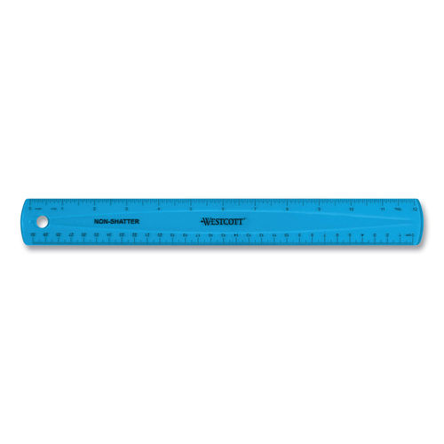 Westcott Shatter-Proof Ruler, Clear