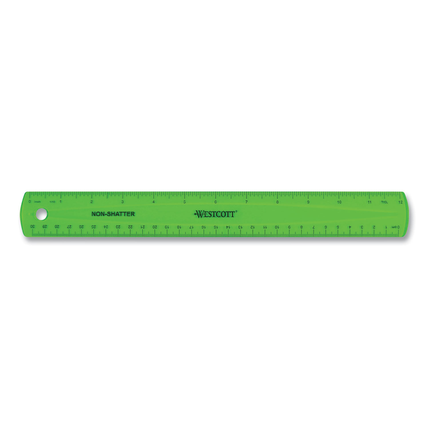 Ruler 30cm 12 Strong Clear Shatter Resistant Plastic Back to School College  Uni 