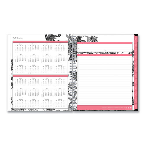 Blue Sky 100004: Analeis Monthly Planner, Analeis Floral Artwork, 10 x