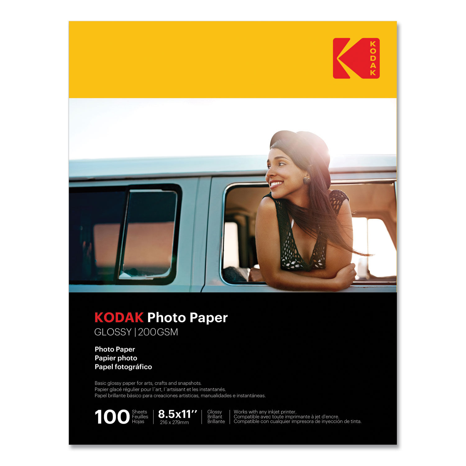 Kodak 8.5 x 11 in. Photo Paper, Matte - Pack of 100