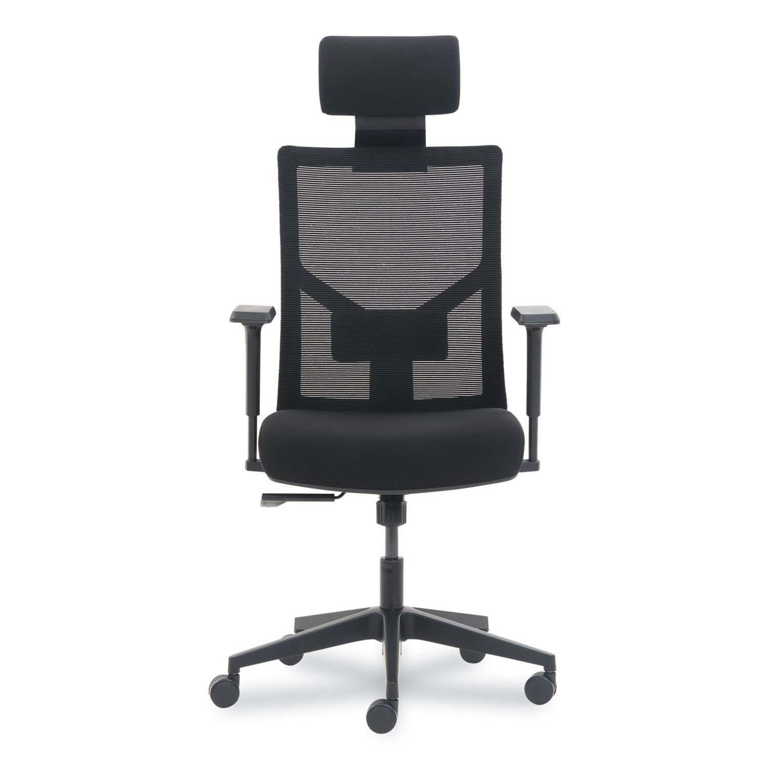 Mesh Back Molded Foam Task Chair Supports Up to 275 lb Black Seat Back