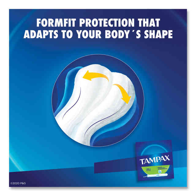 Tampax Cardboard Tampons Regular Absorbency, Anti-Slip Grip