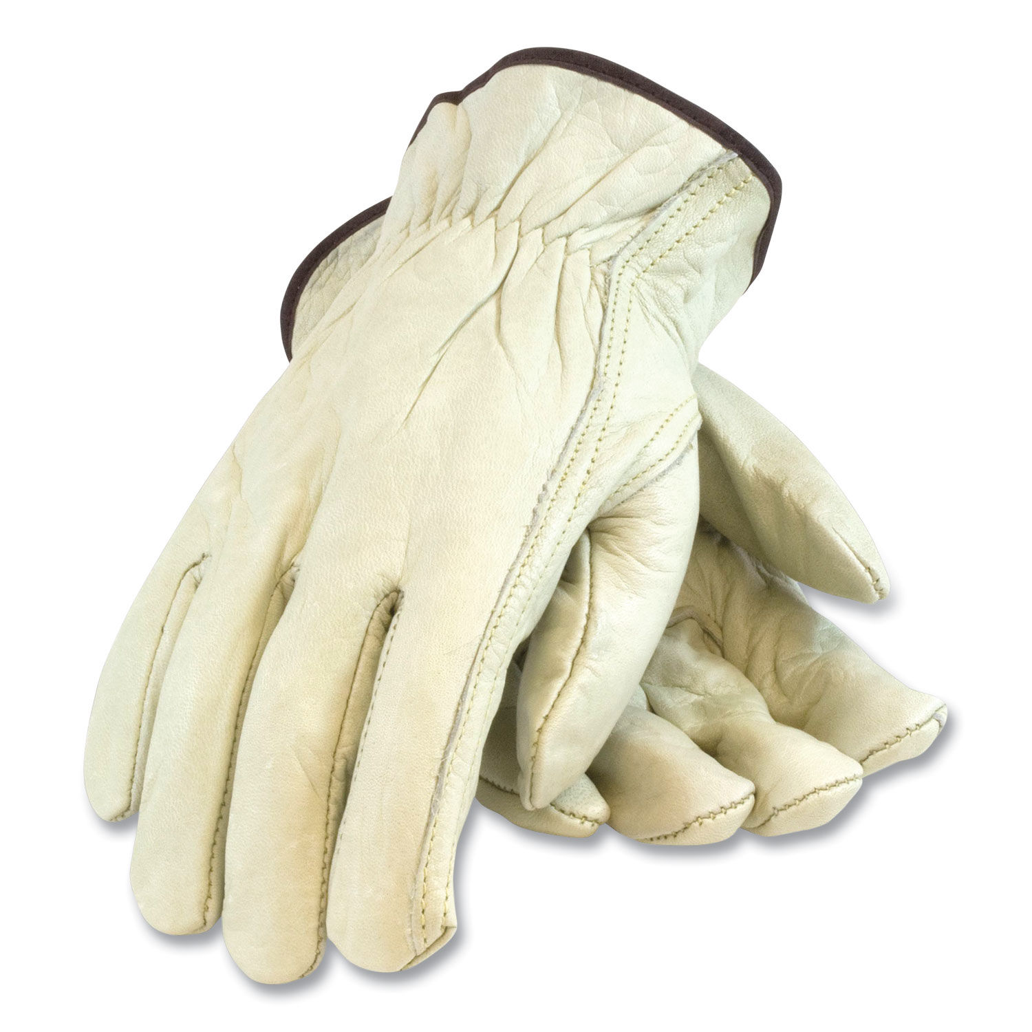 Economy Grade TopGrain Cowhide Leather Drivers Gloves by PIP PID68162M