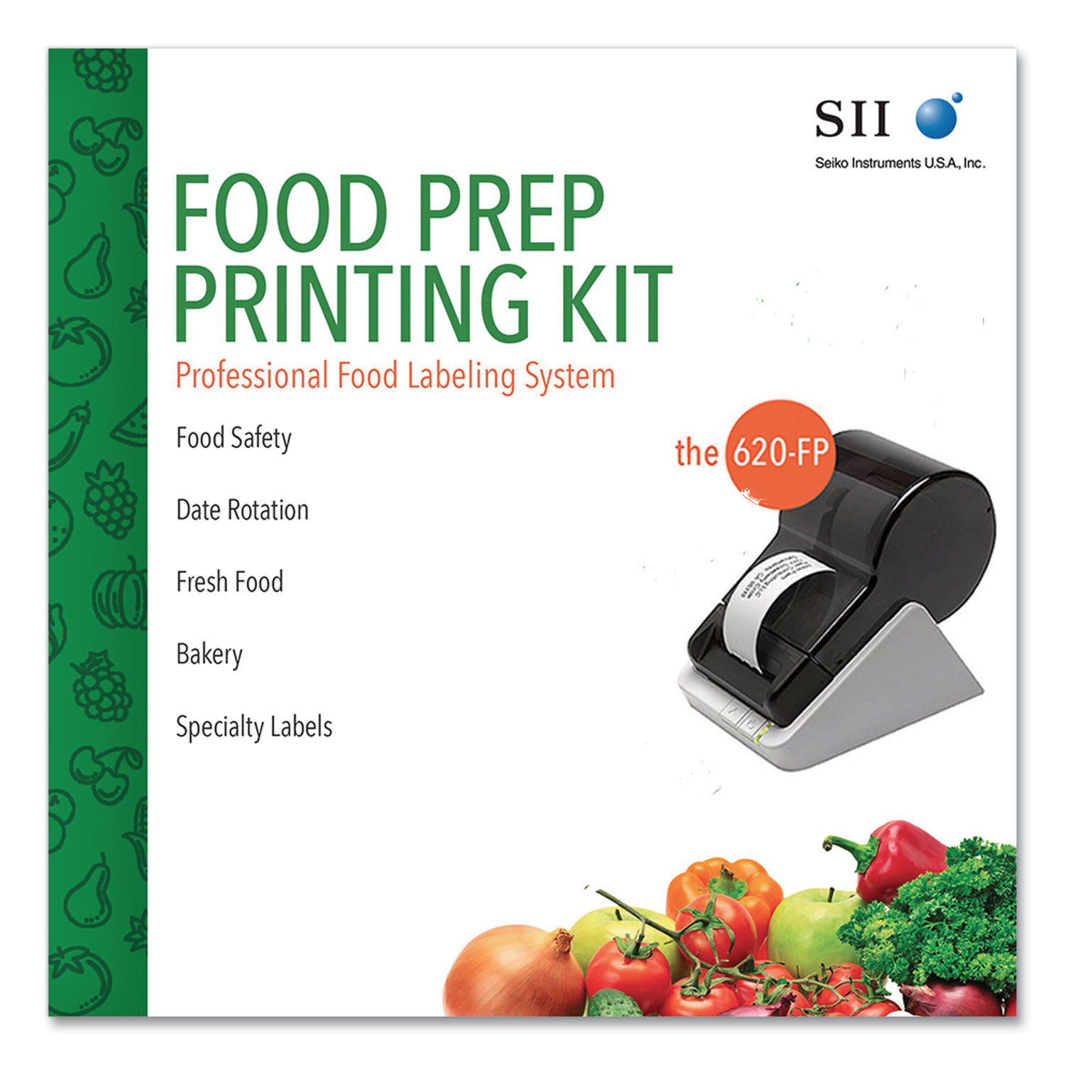 SLP620-FP Food Prep Kit with One Touch Label Software by Seiko SKPSLP620FP  