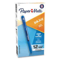 Paper Mate Inkjoy Gel Periwinkle Medium Point 0.7 mm Retractable Gel Pen (  Periwinkle Gel Ink)