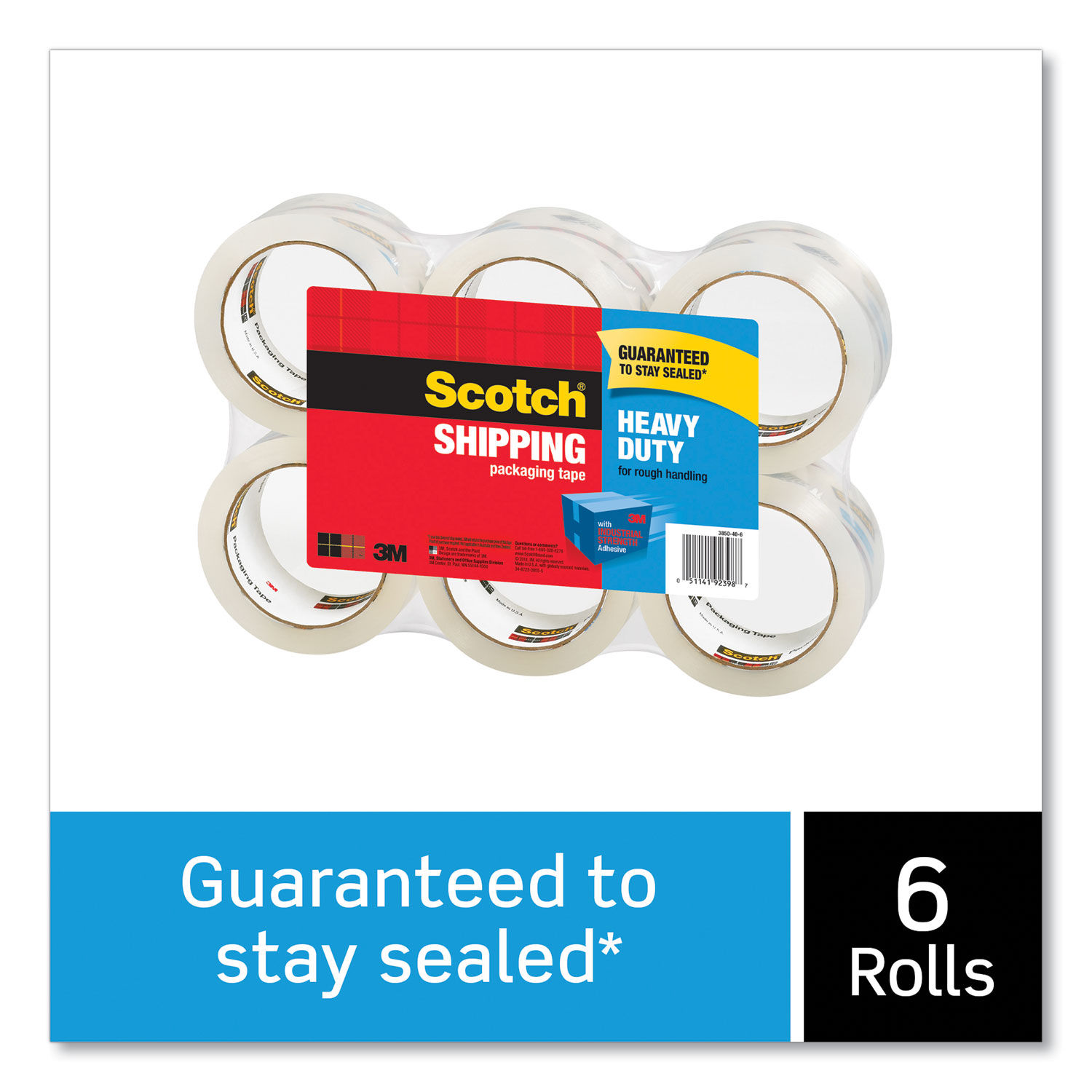 3850 Heavy-Duty Packaging Tape by Scotch® MMM38506