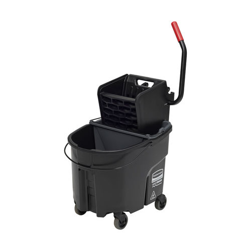 WaveBrake 35 qt. Plastic Mop Bucket with Wringer (2-Pack)