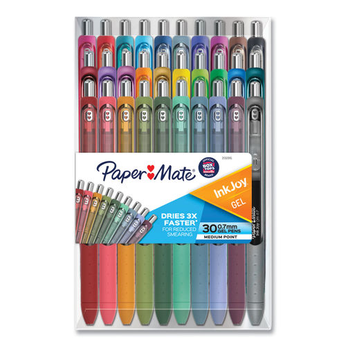 Paper Mate InkJoy Retractable Gel Pen, Blue, 0.5 mm - 12 count