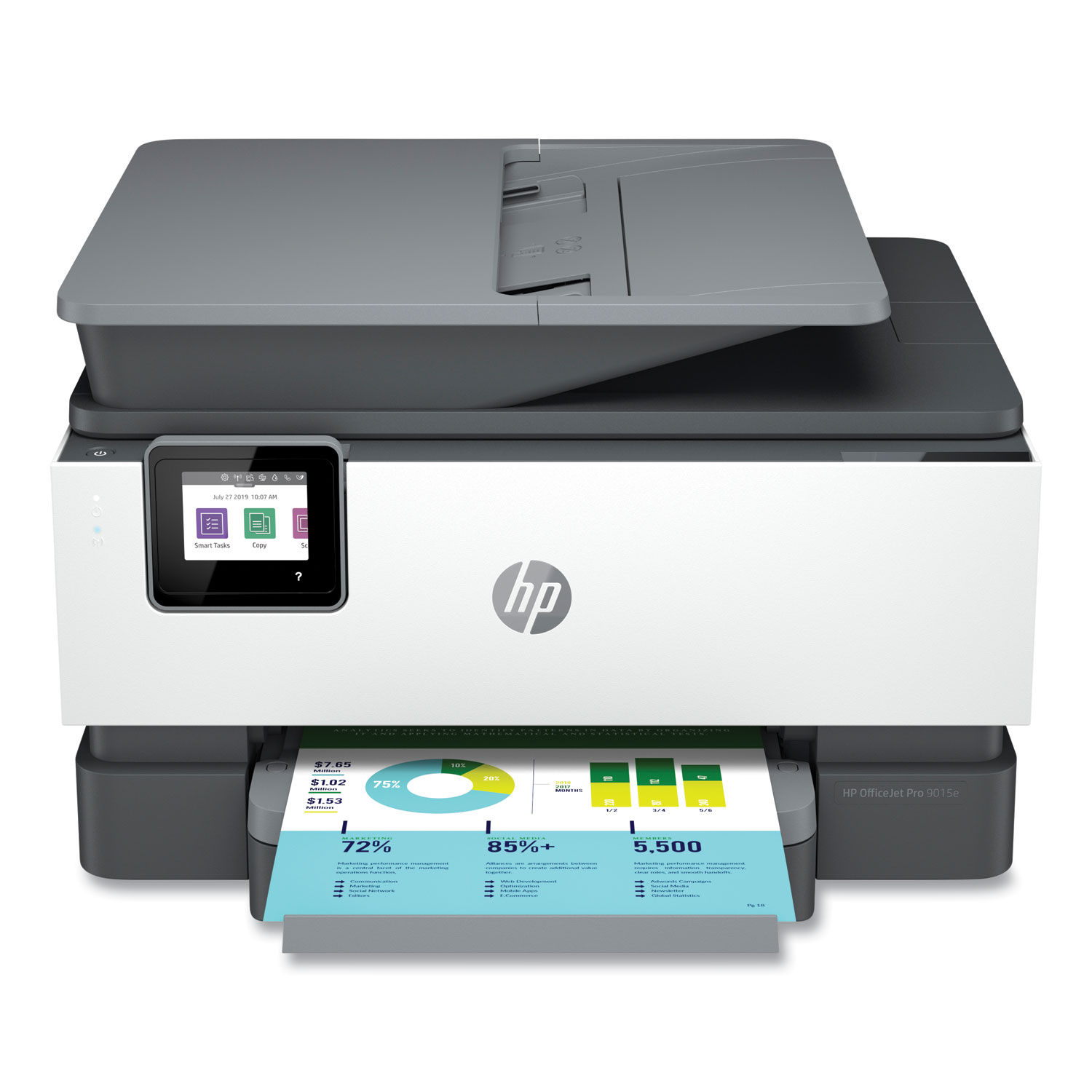 mærke navn besøg Harmoni OfficeJet Pro 9015e Wireless All-in-One Inkjet Printer by HP HEW1G5L3A |  OnTimeSupplies.com