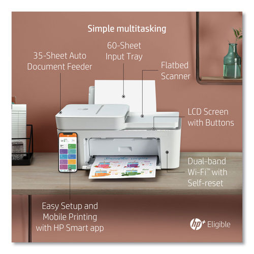 HP Smart -Tank 7602 Wireless Cartridge-free all in one printer, up to 2  years of ink included, mobile print, scan, copy, fax, auto doc feeder