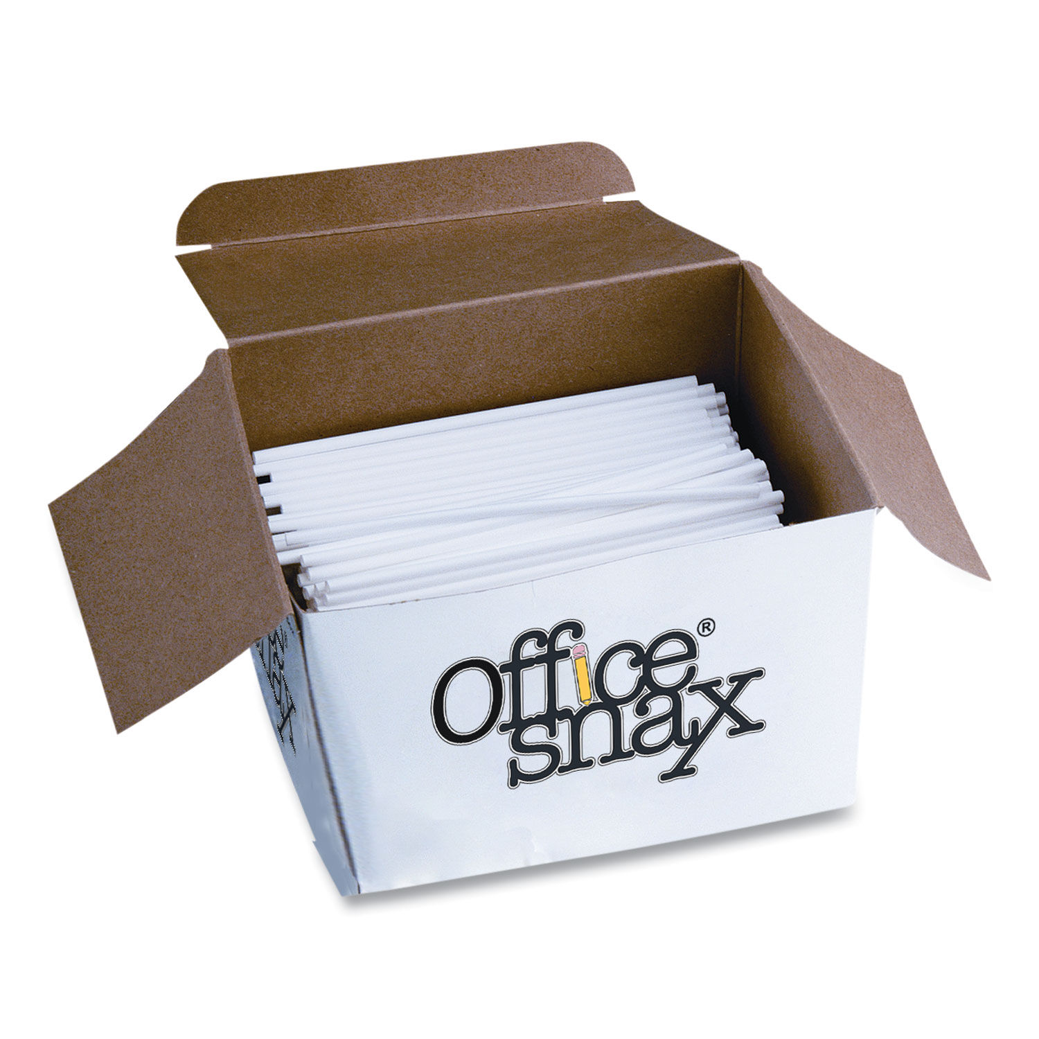 Ragold/Office Snax, Inc. Ragold/Office Snax Plastic Stir Sticks, 5,  Plastic, White, 1000/Box, OFXSTR5