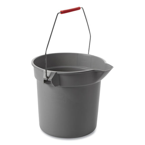 Rubbermaid® Utility Bucket with Spout - 10 Quart, Gray