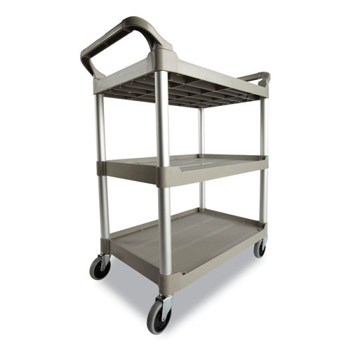 Rubbermaid Commercial 3-Shelf Utility Service Cart - RCP342488PM 