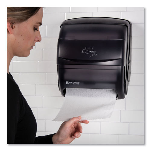 San Jamar Lever Roll Towel Dispenser Classic Black Pearl